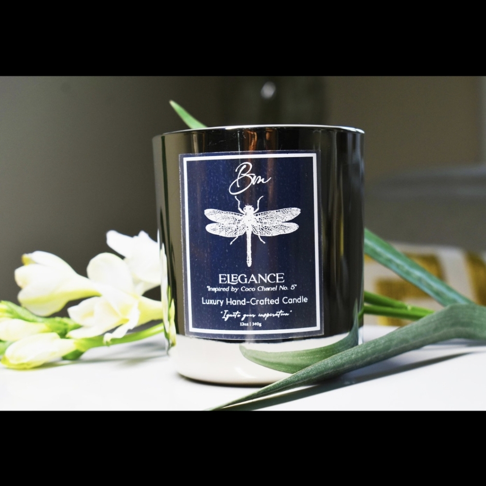 The burning muse candle and wax melts